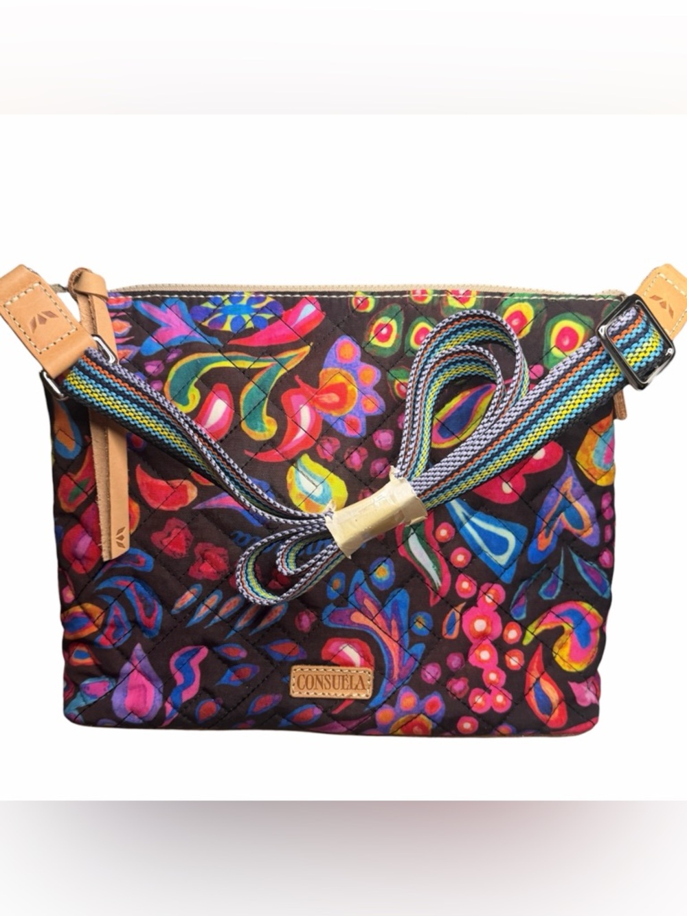 Consuela Sam Downtown Multi-Color Quilted Crossbody Bag